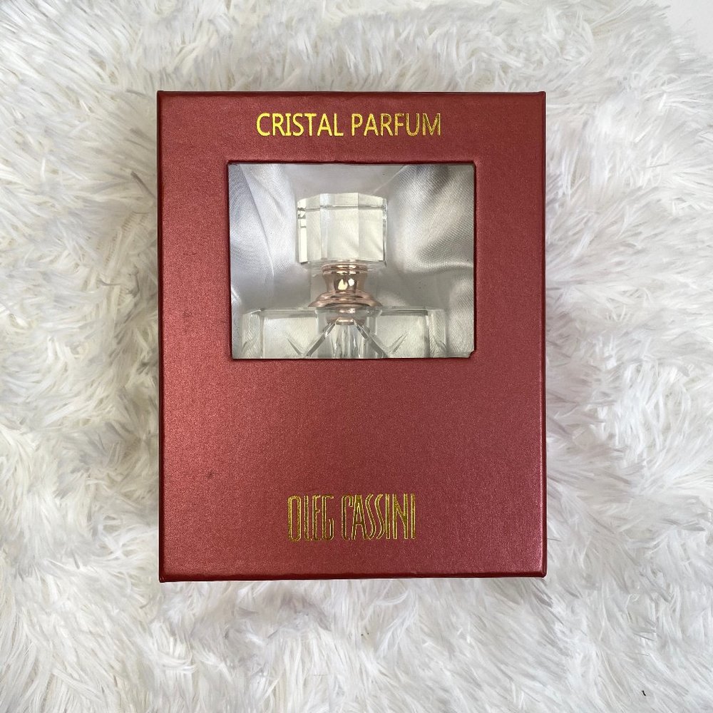 OLEG CASSINI Crystal Perfume Bottle BRAND NEW